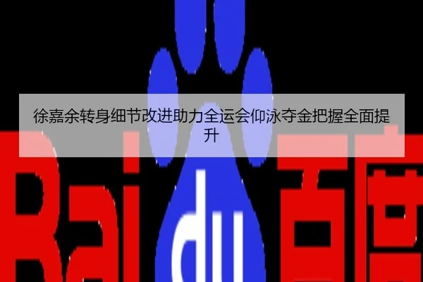徐嘉余转身细节改进助力全运会仰泳夺金把握全面提升